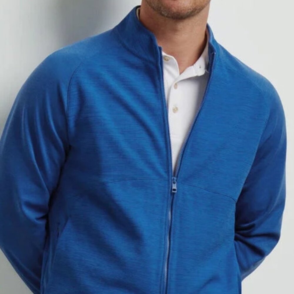 Peter Millar Vista Mybrid Sailor Blue Full-Zip Jacket Size Large NWT - Picture 8 of 8